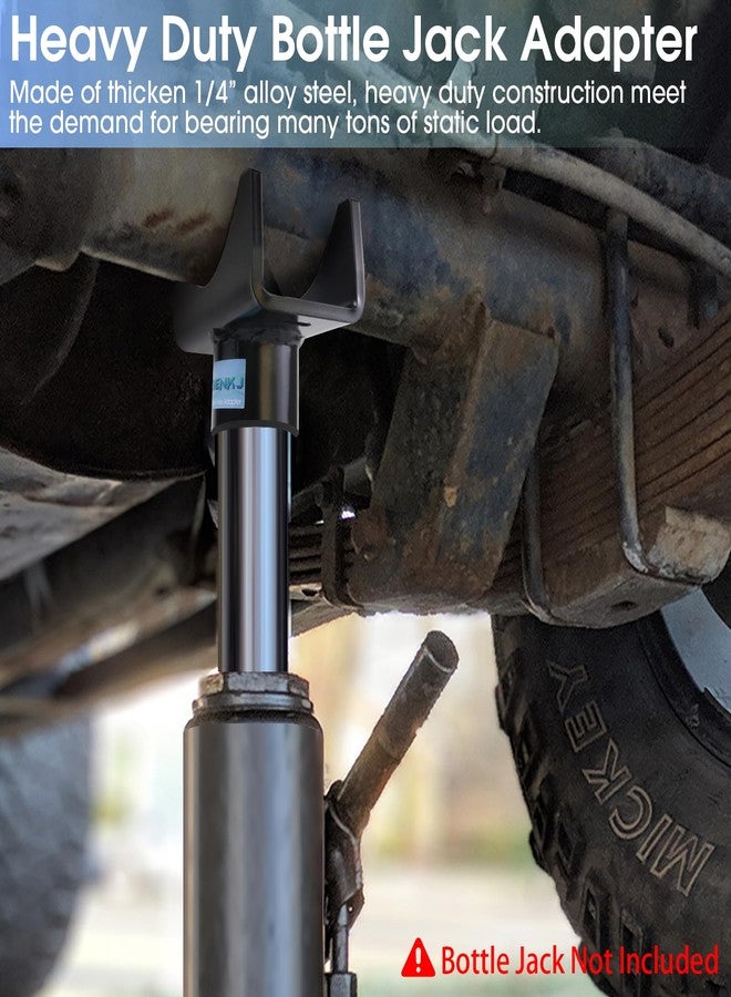 JIANBENKJ Bottle Jack Axle Adapter, Bottle Floor Jack Axle Adapter Lifting Saddle for 2”, 3", 4" Axle Tube and Square Axle Tube Within 2”, Bottle Jack Axle Saddle for Within 1.5" Jack Lifting Platform - Image 4