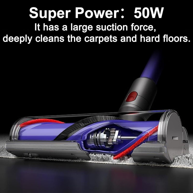 ilovelife Quick-Release Motorhead Cleaner Compatible with Dyson V7 V8 V10 V11 V15 Vacuums Animal Absolute Models Cleaner Head Dyson Replacement Part Electric Head for Hardwood Floor Carpets SV10 SV11 SV12 SV14 - Image 4