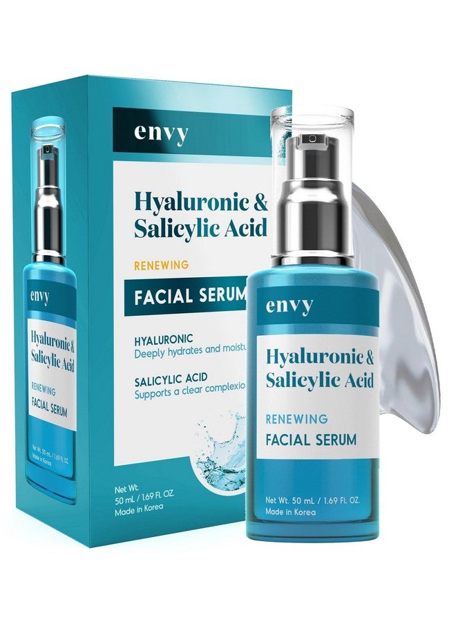 إنفي سيروم إنفي بحمض الهيالورونيك للوجه - لتنظيف المسام، وشد البشرة، وترطيبها - مُختبر من قِبَل أطباء الجلدية، مضاد لعلامات التقدم في السن، لجميع أنواع البشرة - منتجات كورية للعناية بالبشرة خالية من القسوة - 1.69 أونصة سائلة - Image 1