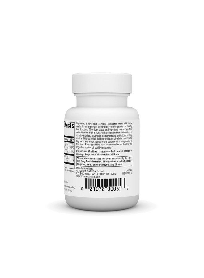 Source Naturals Silymarin Plus, Supports Liver Health* - 30 Tablets - Image 3