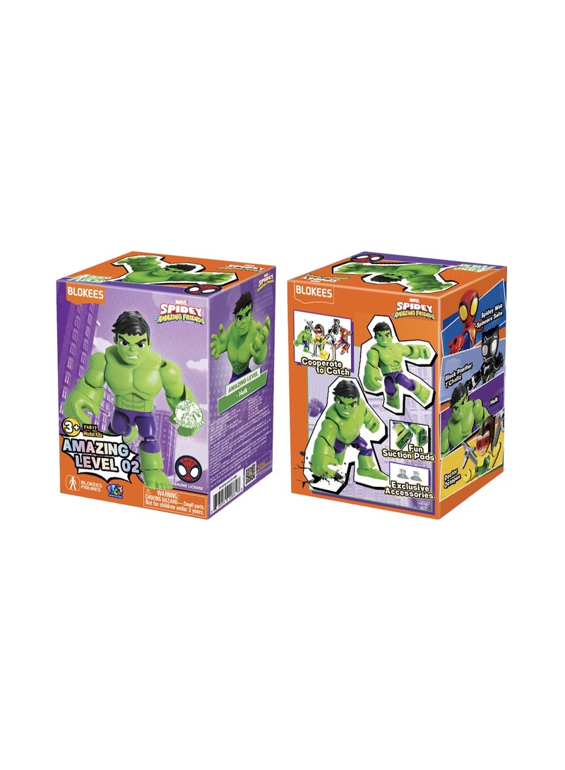 يا شباب بلوكيز سبايدي وأصدقاؤه المدهشون 74817 هالك Hulk AL02 | طقم تركيب مجسم | لعبة STEM تركيب سناب | مجسم أكشن قابل للحركة | للعرض والجمع | هدية - Image 1