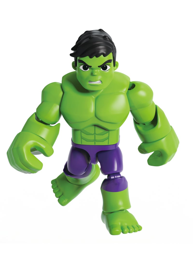 يا شباب بلوكيز سبايدي وأصدقاؤه المدهشون 74817 هالك Hulk AL02 | طقم تركيب مجسم | لعبة STEM تركيب سناب | مجسم أكشن قابل للحركة | للعرض والجمع | هدية - Image 2