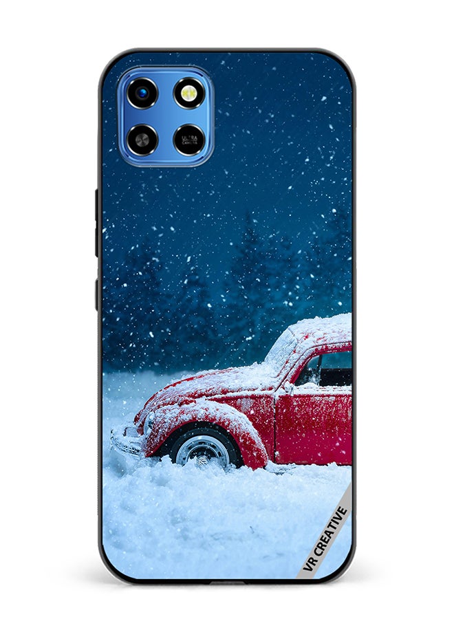 VR CREATIVE Protective Case Cover For Infinix Smart 6 HD Christmas Car Design Multicolour - Image 1