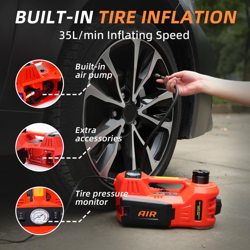 STANDTALL Electric Car Jack Kit 5 Ton 12V Electric Jack for Car with Impact Wrench and Tire Inflator Pump for SUV Sedan Truck Change Tires Garage Repair - Image 5