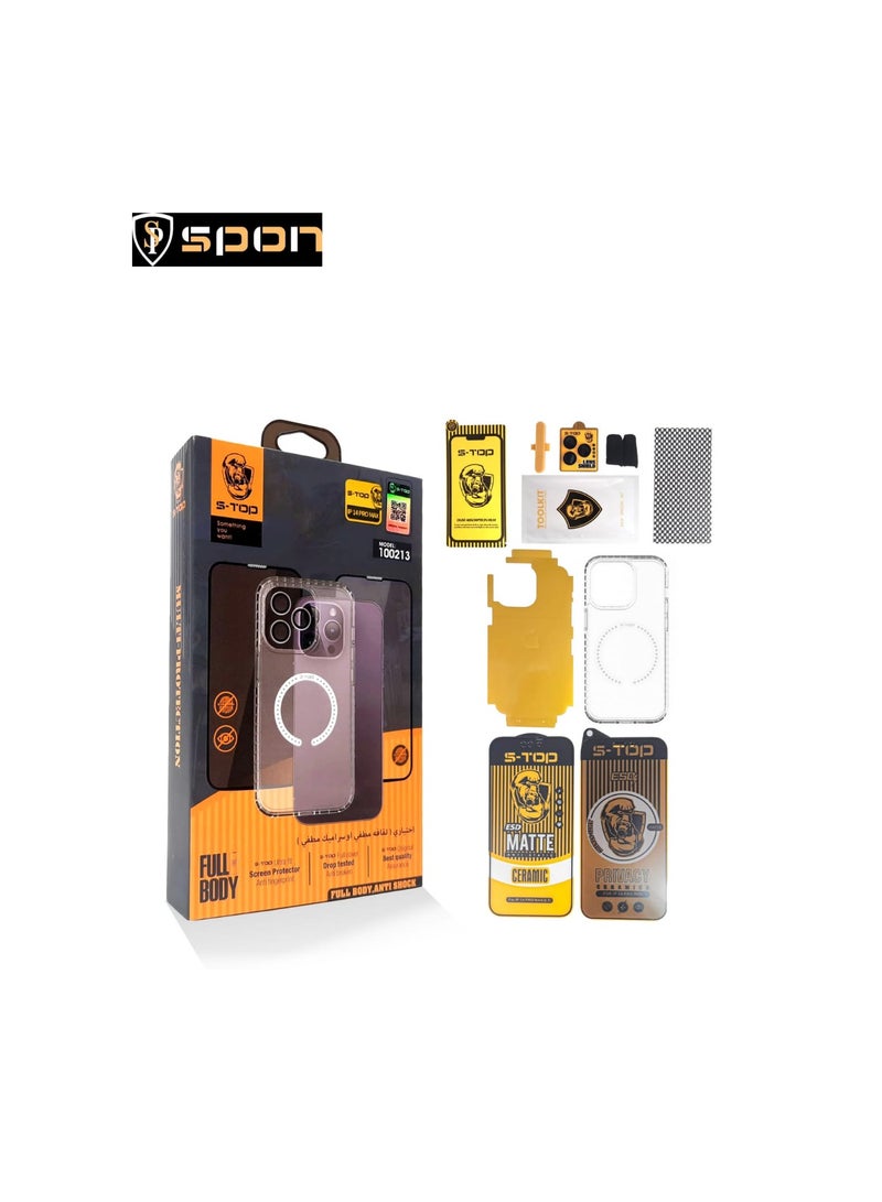 اس-توب بكج حماية ايفون 14 بروماكس 10in1 ماركة S-TOP - Image 1