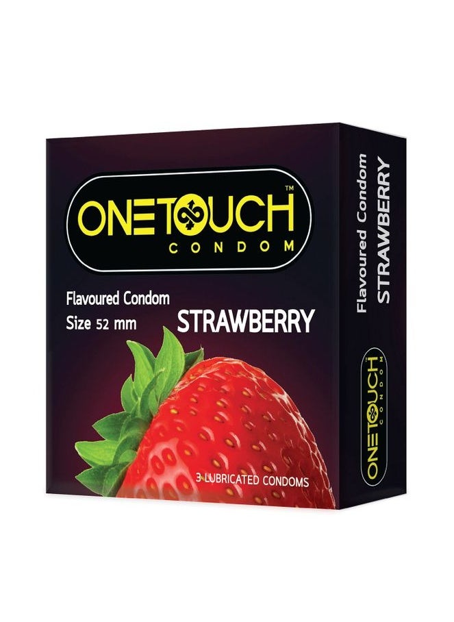 ONETOUCH OneTouch 3-Piece Condom Strawberry 