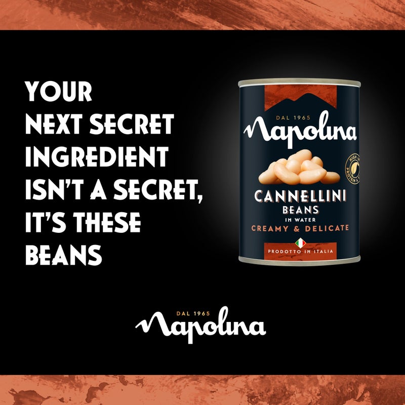 نابولينا Napolina Cannellini Beans Water 400G - Image 2