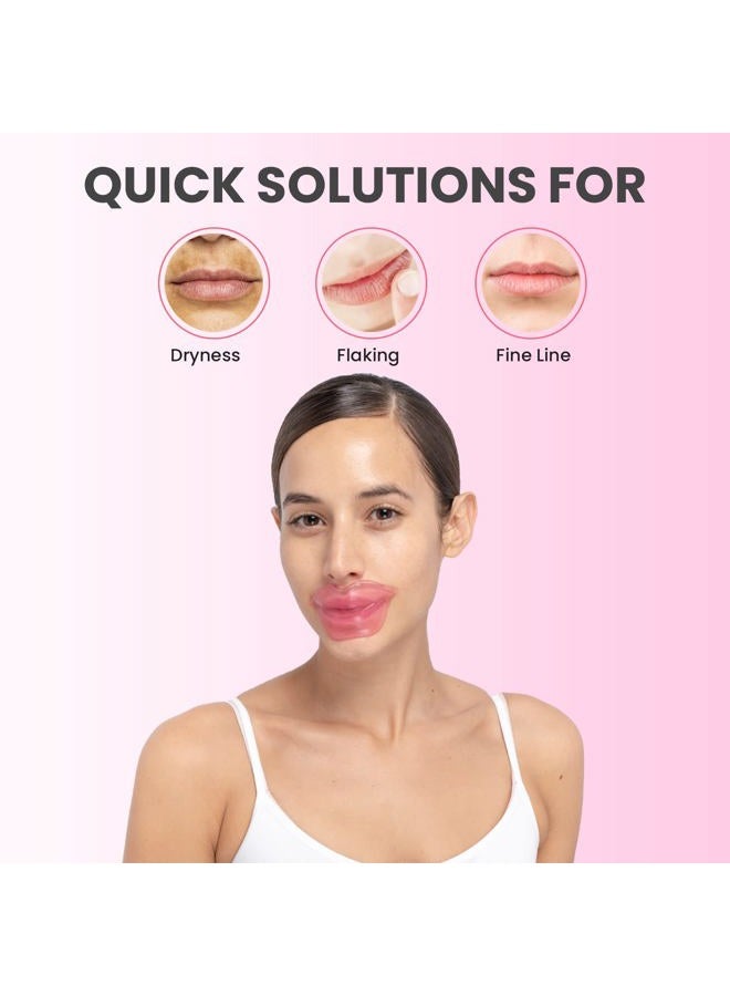 MISS SPA Lip Mask, Hydrate Boost Hydrogel Pink Lip Mask, Sooth Restore Lips, Lip Plumper, Moisturizing And Reducing Fine Lines, Anti-Aging Face Mask Skin Care, Nourishing Honey Lip Patches 4 Pack - Image 2
