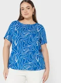 Only Carmakoma Printed Knitted Top