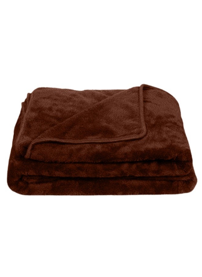 snooze High Warmness Blanket - 200x220 Cm - Brown  - Image 2