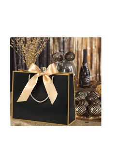 OASIS-TH 10 Packs Gift Bags with Handles Elegant Gift Bags With Bow Ribbon for Wedding Bridal Shower Birthday Housewarming Holiday Gift Bags  - Image 4