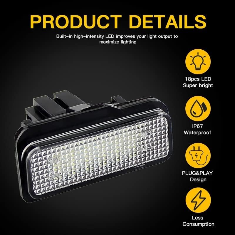 QASULER 2PCS LED License Plate Light - Image 4
