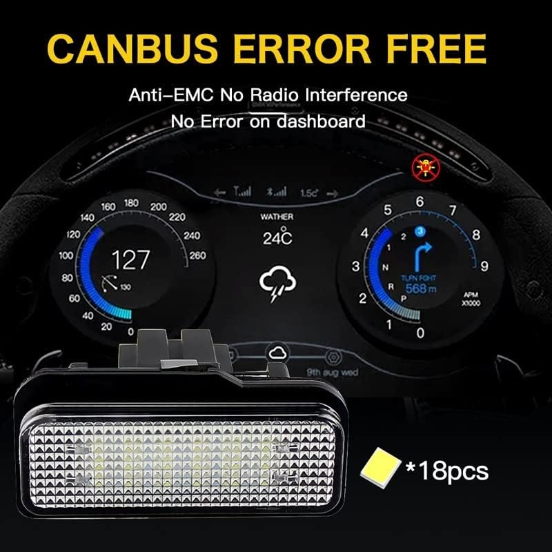 QASULER 2PCS LED License Plate Light - Image 5