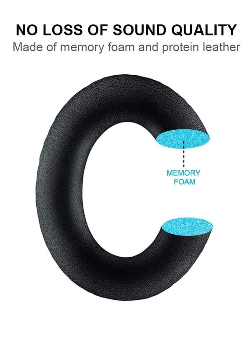 SYOSI - Headset Replacement Ear Pads Ear Cushions Kit Compatible for Bose, Aviation Headset X A10 A20 Headphone Ear Cups Ear Cover Earpads Repair Parts Memory Foam Earpads (Black) A20 - Image 1