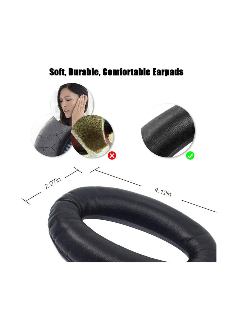 SYOSI - Headset Replacement Ear Pads Ear Cushions Kit Compatible for Bose, Aviation Headset X A10 A20 Headphone Ear Cups Ear Cover Earpads Repair Parts Memory Foam Earpads (Black) A20 - Image 1