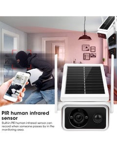KASTWAVE 1080P Solar Surveillance Camera, IP66 Waterproof WiFi Security Camera, Support WiFi/AP Hotspot Connection, with IR Night Vision + PIR Motion Detection + Low-Power Consumption + 2 Way Audio Talk  - Image 4