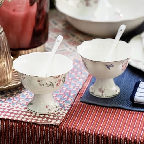 Vigneto Orchid Bliss Ice Cream Cups for Desserts, Sundae, Sweets,Snacks, Fruit, Pudding, Nuts or Dip, 180 ml, Set of 6 | Finest Premium Porcelain - Image 2