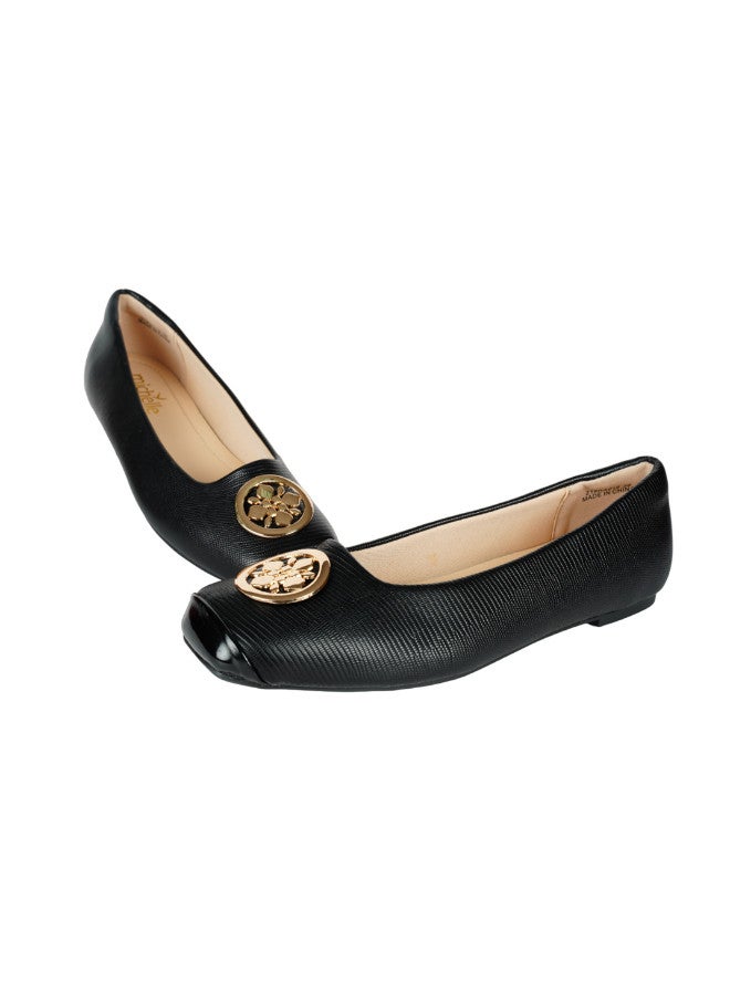 Michelle Morgan 092-2690 Michelle Morgan Ladies Flat Casual Shoes 219RA015 Black  - Image 1
