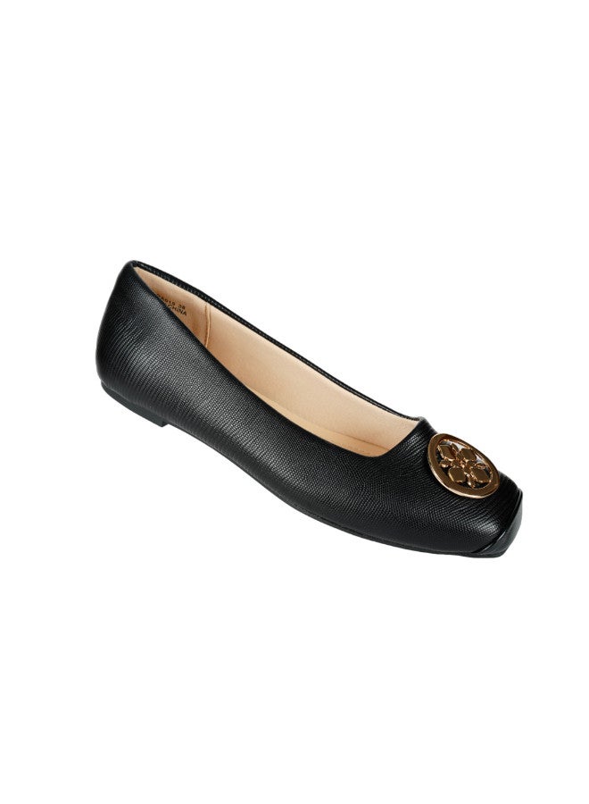 Michelle Morgan 092-2690 Michelle Morgan Ladies Flat Casual Shoes 219RA015 Black  - Image 3