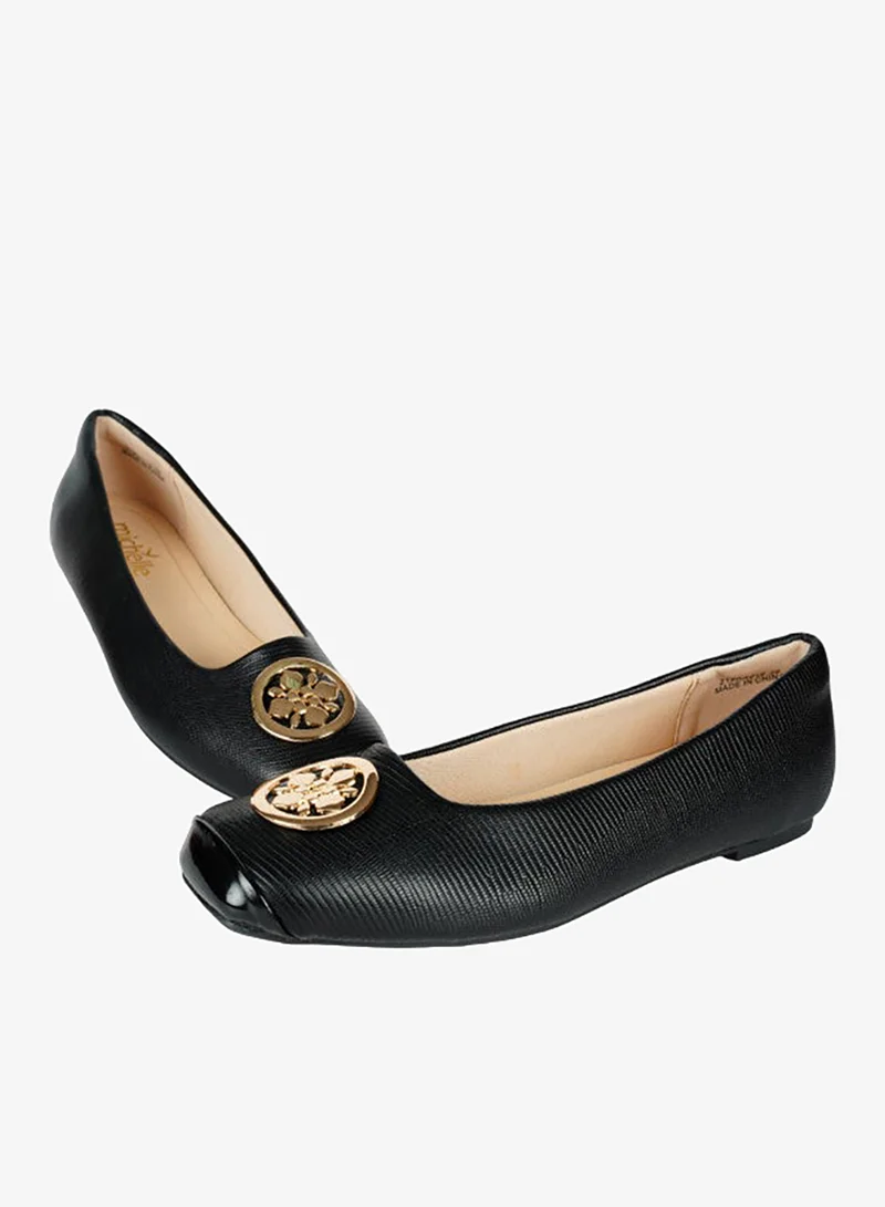 092-2690 Michelle Morgan Ladies Flat Casual Shoes 219RA015 Black