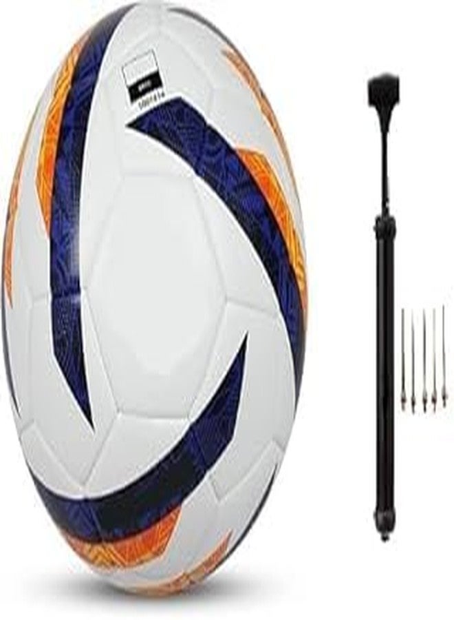 TS Playy World Cup Football Multicolor Thermobound Football Grained PU Suitable for Soft & Wet Ground Hard Ground with Grass & Artificial Turf International Match Ball Size - 5