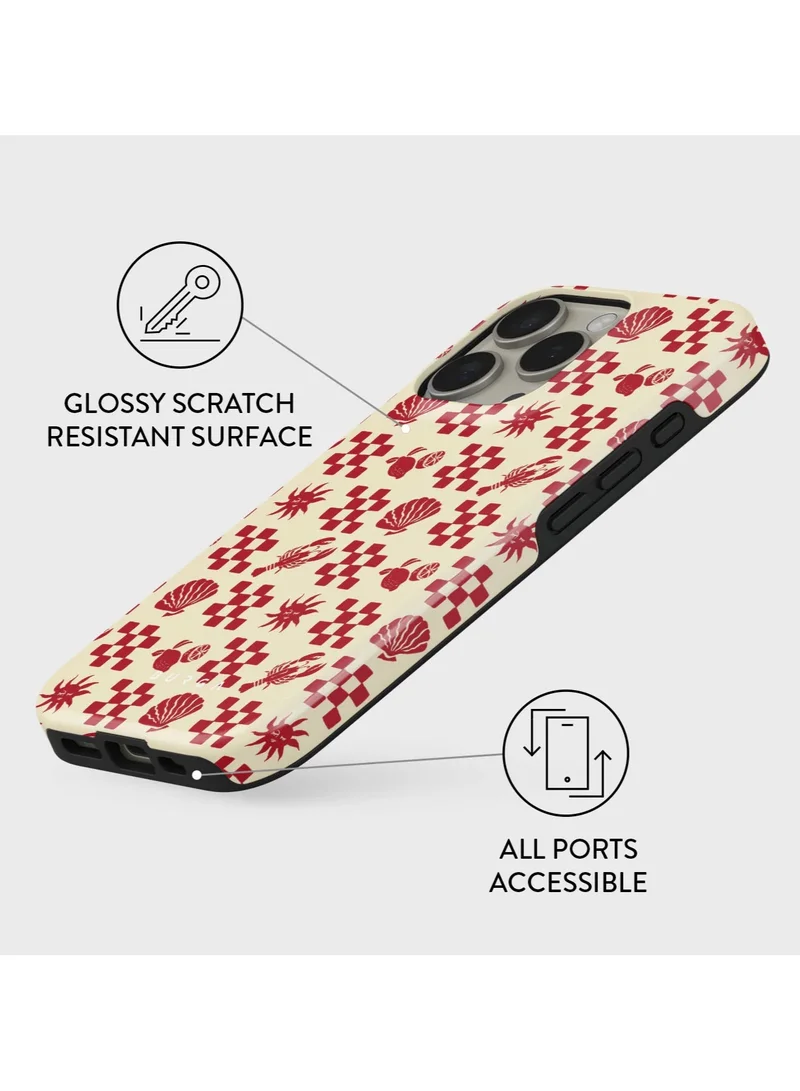 BURGA iPhone 16 Pro Max Case, 2 Piece Hard Shell + TPU Silicone Interior, Shock Absorption, All Port Accessible, Raised Bezel For Screen & Camera Protection, Never Fading HQ Print,Ciao