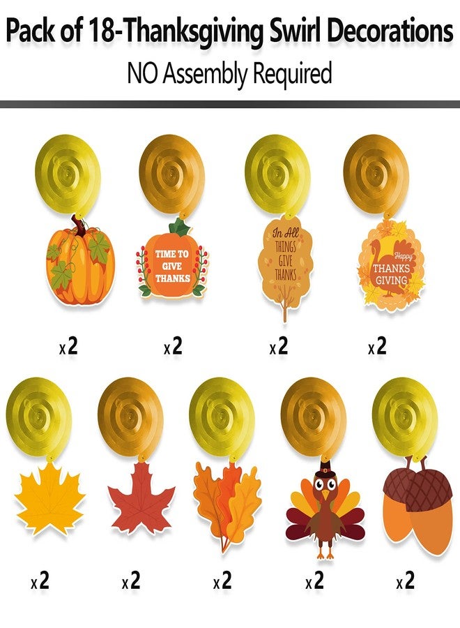 DAZONGE 40PCS Thanksgiving Decorations Set, Pre-Assembled Thanksgiving Banner & Garland, Hanging Decorations for Home, Office, Fall Harvest Home Party Décor - Image 4