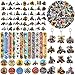 Lcnjscgo 98 PCS ATV Party Favors Four Wheeler ATV Dirt Bike Temporary Tattoos Slap Bracelets Keychains Stickers Badges for ATV Birthday Party Decorations Supplies Gifts for Kids Classroom Rewards - Image 2
