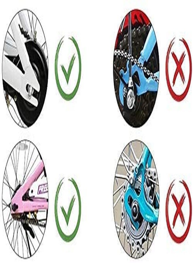 YJIA a Pair of Children's Bicycle Riding Flash Silent Training Wheels, Suitable for 12-20 inch Single Speed Bicycles (black) - Image 3