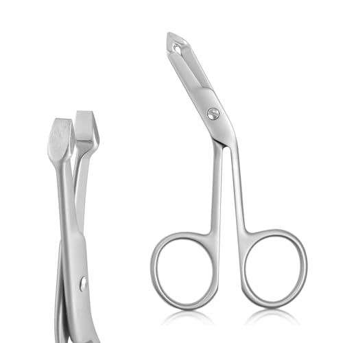 Cut it Professional Scissor Tweezers - 3Cr13 Stainless Steel Tweezers with Handles, Larger Grabbing Surface Area, Precision Eyebrow Tweezers for Women and Men Facial Hair - Image 1