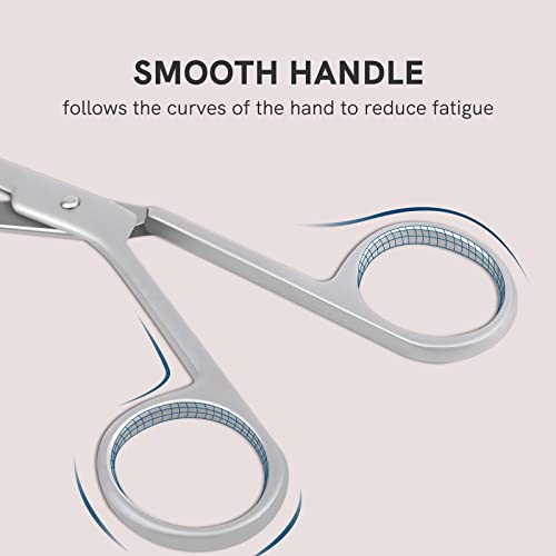 Cut it Professional Scissor Tweezers - 3Cr13 Stainless Steel Tweezers with Handles, Larger Grabbing Surface Area, Precision Eyebrow Tweezers for Women and Men Facial Hair - Image 5