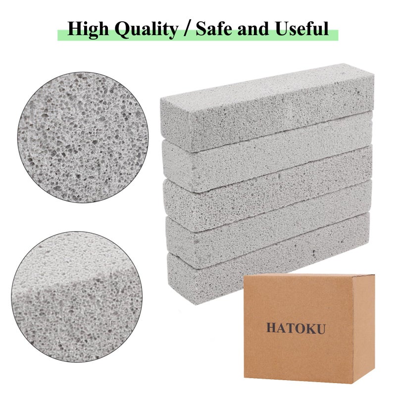 HATOKU 25 Pieces Pumice Stone Toilet Bowl Cleaner  Pumice Scouring Stick Remove Hard Water Ring In Toilet  Pumice Stones For Cleaning  Household  Bath  Kitchen  Pool (5.9 X 1.4 X 0.9 Inches) - Image 2