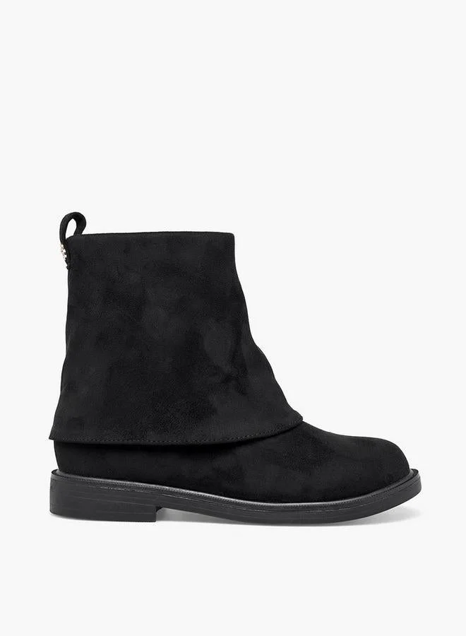 ليتل ميسي Girls Foldover Ankle Boots