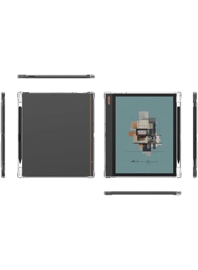 Clear Case For 10.3" Onyx Boox Note Air 4 C 2024 Released Boox Tablet Note Air 3 C Boox Tablet Note Air3 BW Cover With Thicken Corners And Pen Holder Ultrathin (Clear Pen Holder Style)