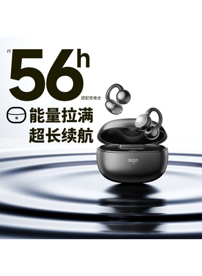 aigo سماعات بلوتوث بتقنية توصيل العظام مع مشبك للأذن مفتوحة الأذن لاسلكية حقيقية غير داخل الأذن للرياضة والجري مع خاصية إلغاء الضوضاء - Image 5