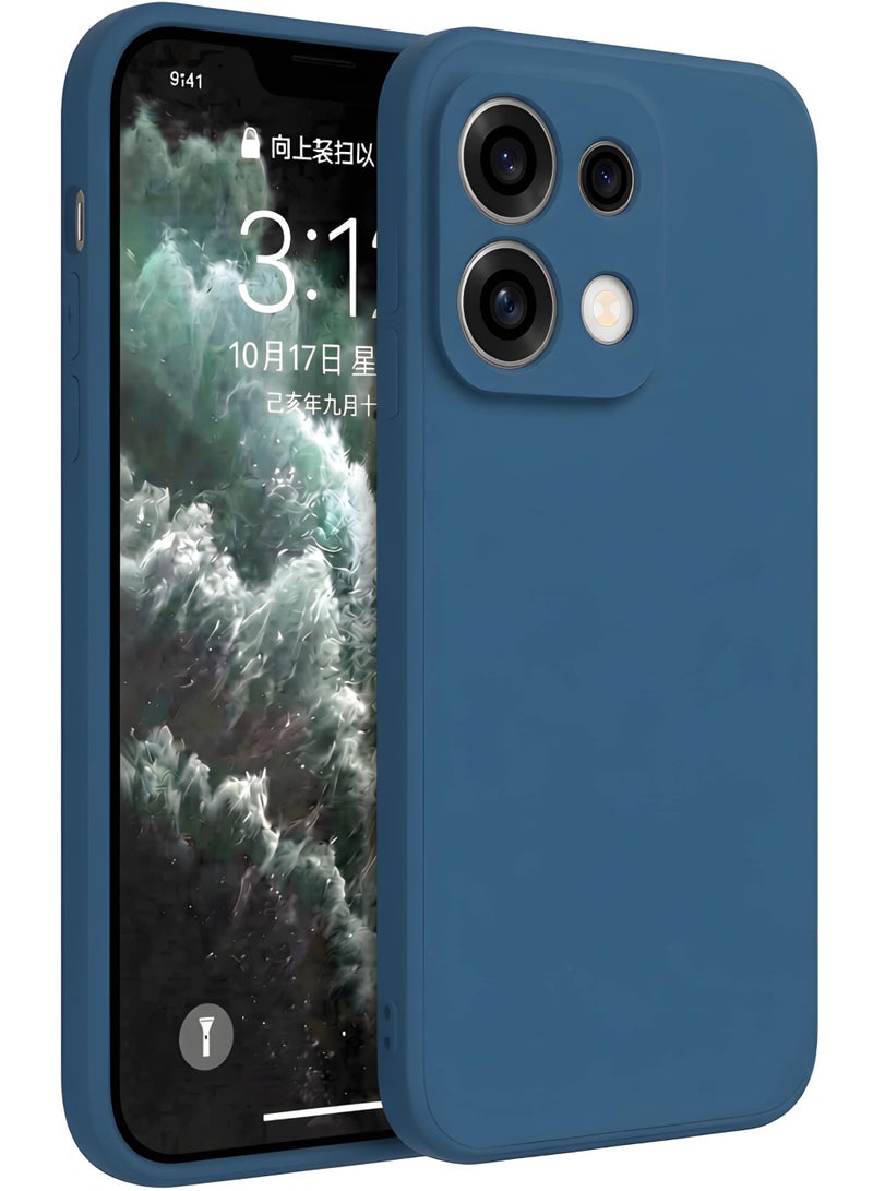 بورتوني جراب Oppo Reno 16 من السيليكون السائل - غطاء فائق النحافة ومقاوم للصدمات مزود ببطانة من الألياف الدقيقة (مايكروفايبر) - جراب حماية مرن وناعم الملمس لهاتف Oppo Reno 16 5G - Image 1