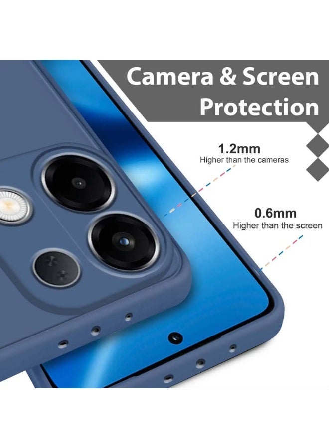 بورتوني جراب Oppo Reno 16 من السيليكون السائل - غطاء فائق النحافة ومقاوم للصدمات مزود ببطانة من الألياف الدقيقة (مايكروفايبر) - جراب حماية مرن وناعم الملمس لهاتف Oppo Reno 16 5G - Image 2