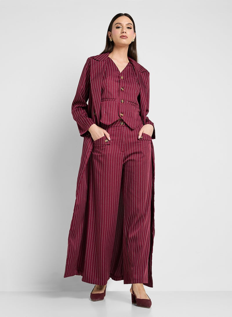 Khizana Tailored Set With Vest & Long Jacket  - Image 5