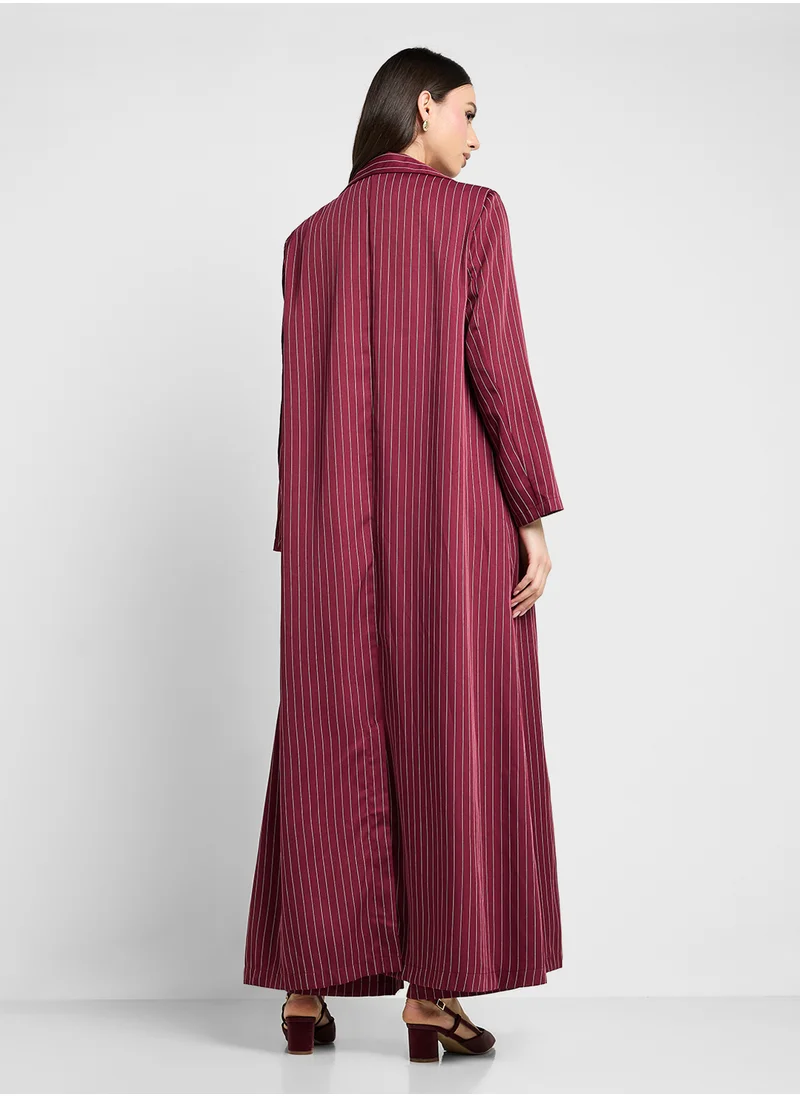 Khizana Tailored Set With Vest & Long Jacket