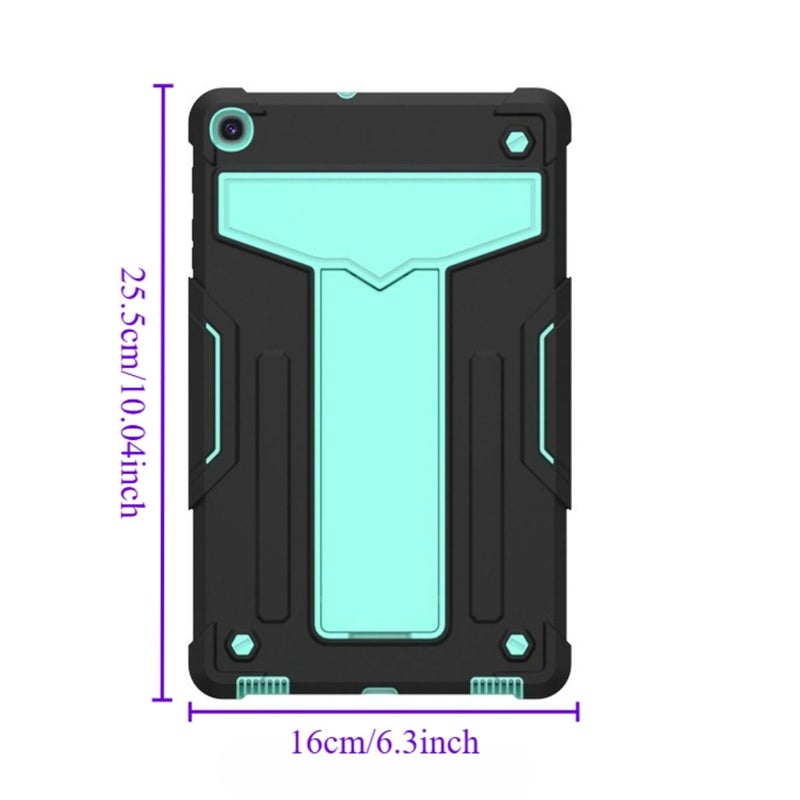 Tshaped Builtin Stand Tablet Case For Samsung Galaxy Tab A 10.1 Green Rose Red - Image 2