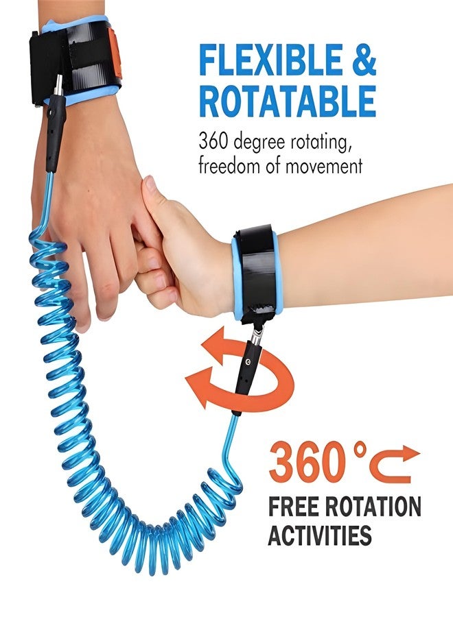 Pax Parrot 2.5 Meter Anti-Lost Baby Leash | Toddler Safety Wrist Link & Harness | Secure Lock, Adjustable Hand Strap, Kids Walking | Travel Safety Gear| - Image 3