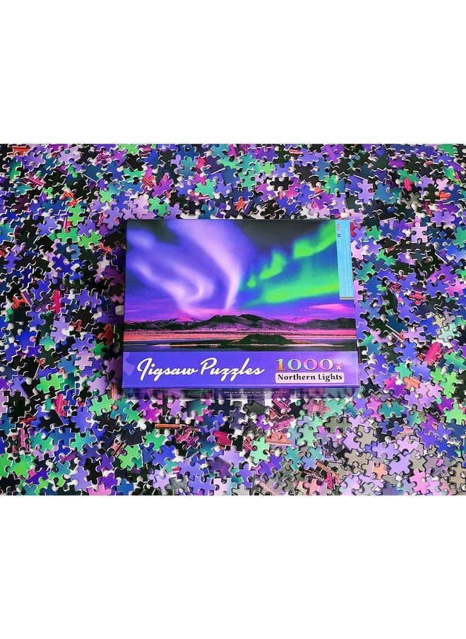 Ingooood Ingooood- Jigsaw Puzzle 1000 Pieces for Adult- Fantasy Series- Northern Lights_IG-1071 Entertainment Wooden Puzzles Toys  - Image 3