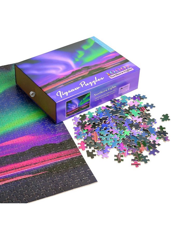 Ingooood Ingooood- Jigsaw Puzzle 1000 Pieces for Adult- Fantasy Series- Northern Lights_IG-1071 Entertainment Wooden Puzzles Toys  - Image 2