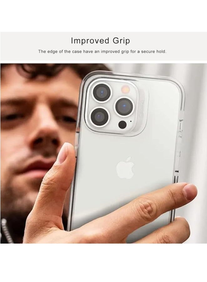 جيرفور غطاء حماية من جيرفور كريستال بالاس مصمم لجهاز أيفون 14 برو ماكس حماية متقدمة ضد الصدمات شفاف - Image 3