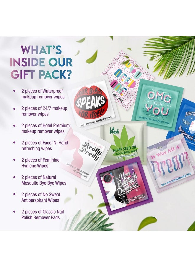 LA FRESH My Beauty Is Unique Beauty Wipes Gift Pack Contains 16 Individually Wrapped Wet Wipes Variety For Personal Care And Travel Essentials  - Image 3