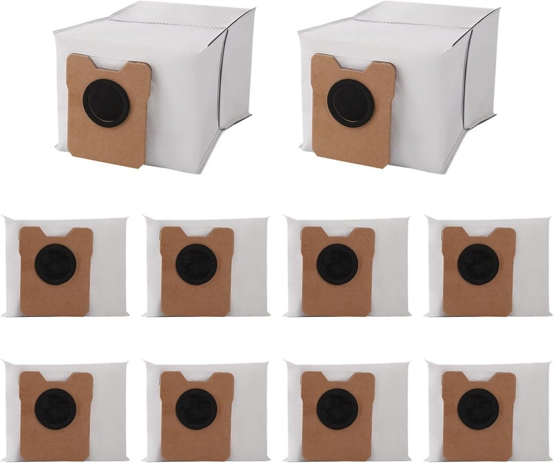 Fanshuge 10Pack Dust Bags Compatible with Eufy Clean C20 Omni Robot Vacuum, 4-Layer Replcement Dust Bags, Self-Empty Station Accessories Part, 3.3L Large Capacaity - Image 1