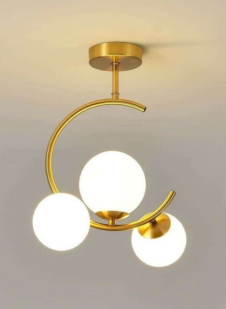 واي لايتس y-lights معلقة دائرية ذهبي مودرن – YL-P-586-WH