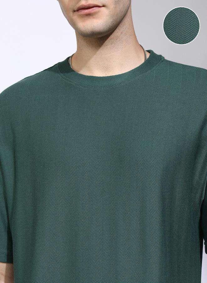 HIGHLANDER Solid Drop Shoulder Oversized T-Shirt - Image 5