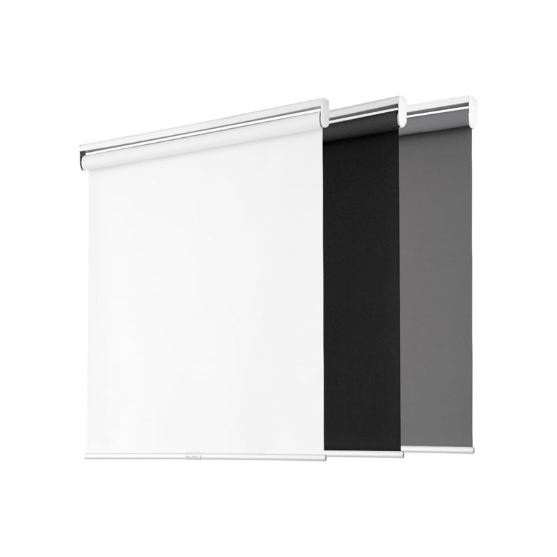 BWEROCIQ Blackout Roller Shades for Windows, Cordless Free-Stop Blinds with Thermal Insulated,UV Protection Fabric. Pull Down Room Darkening Door Blinds for Home, Office Easy to Install(23" W x 72" H,White) - Image 1