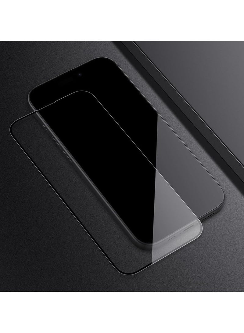 Nillkin CP+ PRO Anti-Explosion Glass Screen Protector, 0.33mm, 2.5D Designed For Apple iPhone 15 Pro Max - Black - Image 3